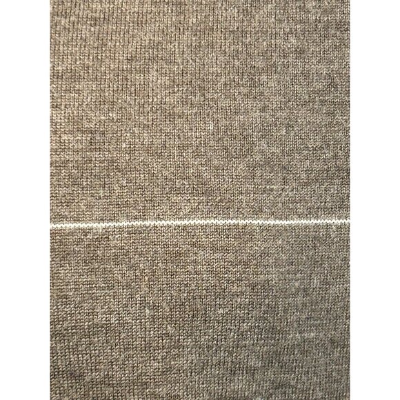 Banana Republic Men’s Sweater M Brown Blue/Grey White Thin Stripes  Wool V-neck - Picture 12 of 15
